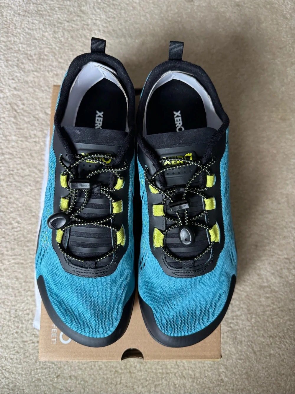 Xero Men’s Aqua X Sport Barefoot Water and Trail Running Shoes in Surf Size 10